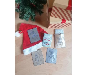 Stickserie ITH - Schokolinsen Adventskalender to go Hüllen